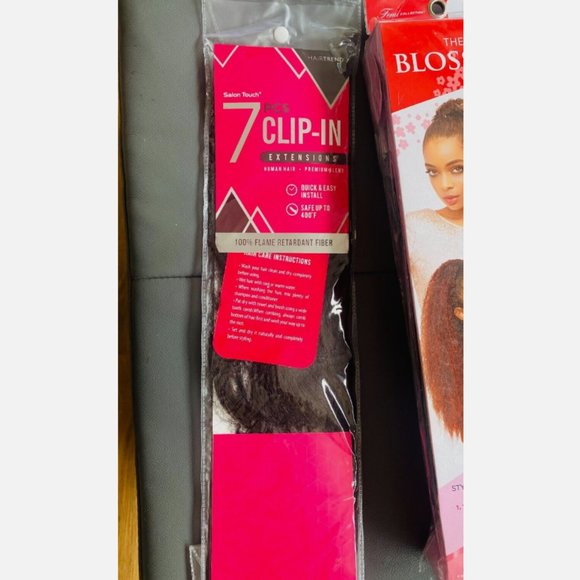 4 Hair Packages Dark Brown , 2 Equal Ponytail, 1 Femi Collection -1 Salon Touch - Picture 4 of 9